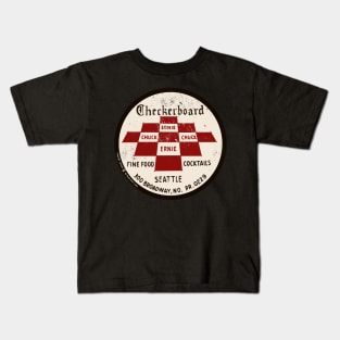 Vintage Ernie Steele's Checkerboard Lounge Seattle Kids T-Shirt